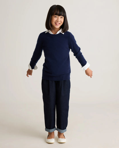 Washable Cashmere Crewneck Sweater - 6 / Heather Grey
