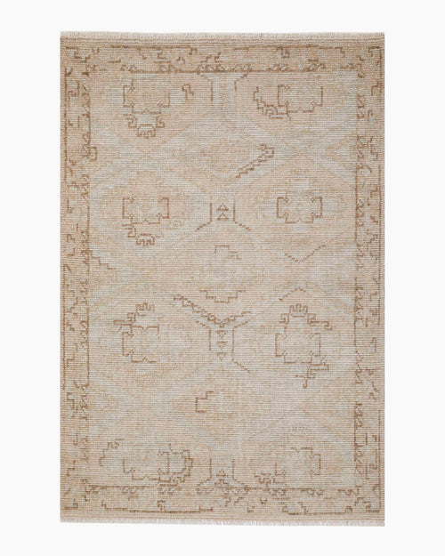 Verona Hand-Knotted Wool Rug - 5' x 8' / Neutral