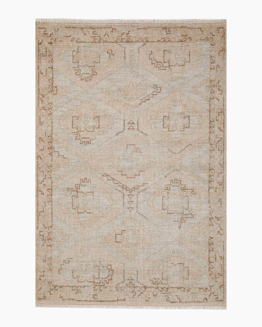 Verona Hand-Knotted Wool Rug - 5' x 8' / Neutral