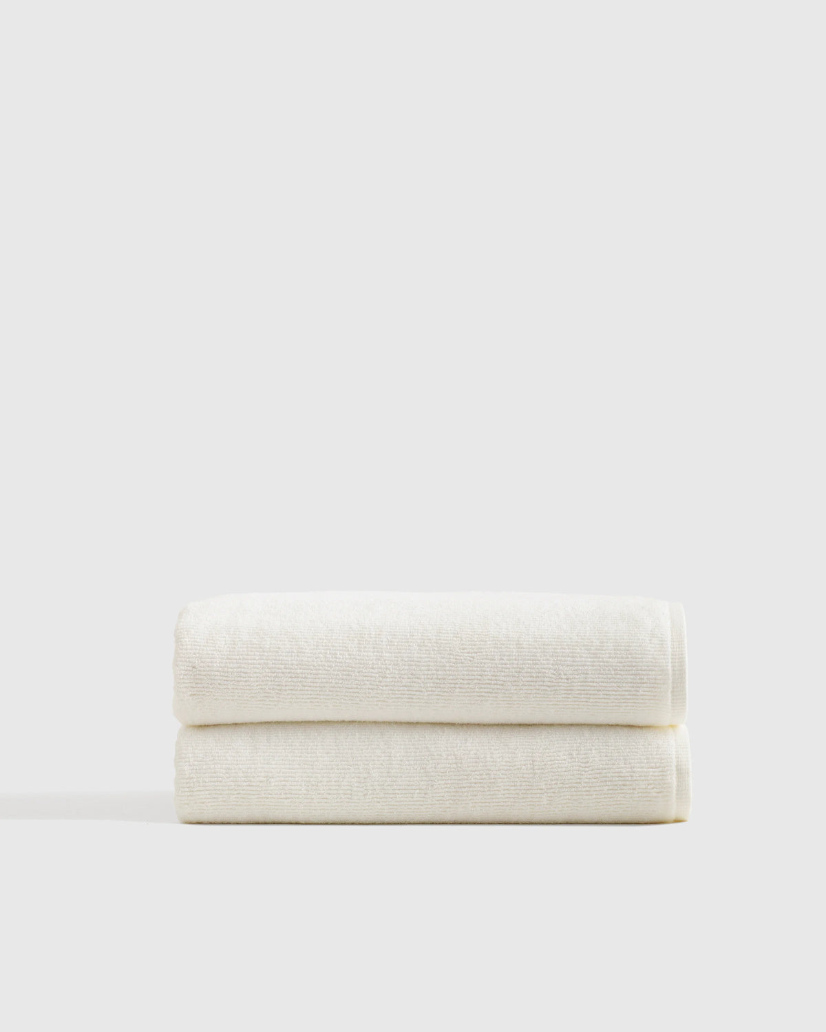 Turkish Ribbed Quick Dry Bath Towel (Set of 2) - One Size / Mineral