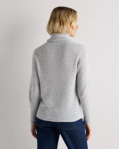 Lightweight Baby Alpaca Turtleneck - XS / Smoked Charcoal