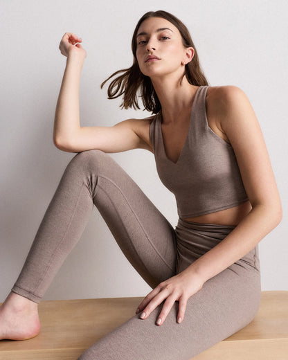 Ultra-Soft High-Rise Legging - XS / Heather Oatmeal