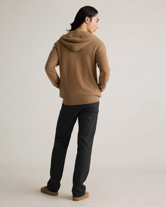 Mongolian Cashmere Full-Zip Hoodie - S / Teak