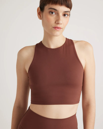 Ultra-Form High-Neck Cropped Tank - XS / Black Camo