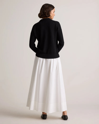 Mongolian Cashmere Polo Sweater - XS / Pale Custard Yellow