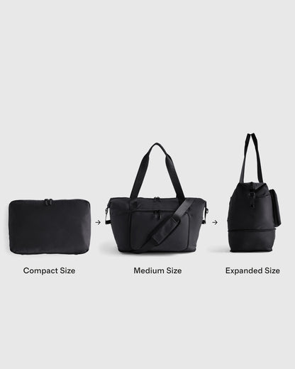 Packable Expandable Travel Tote - One Size / Black