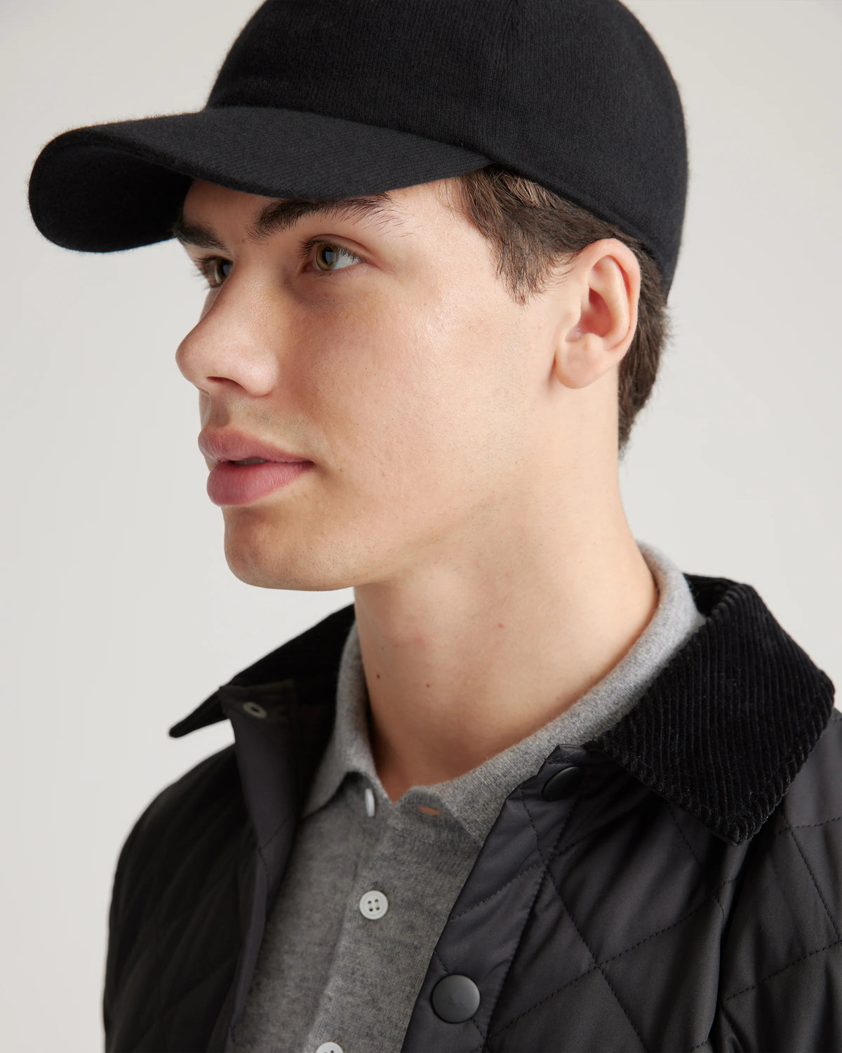 Cashmere Baseball Cap - XS/S / Black