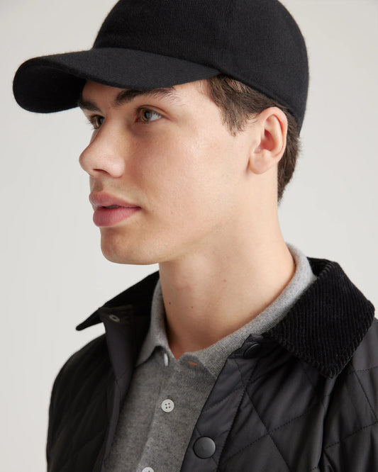 Cashmere Baseball Cap - XS/S / Black