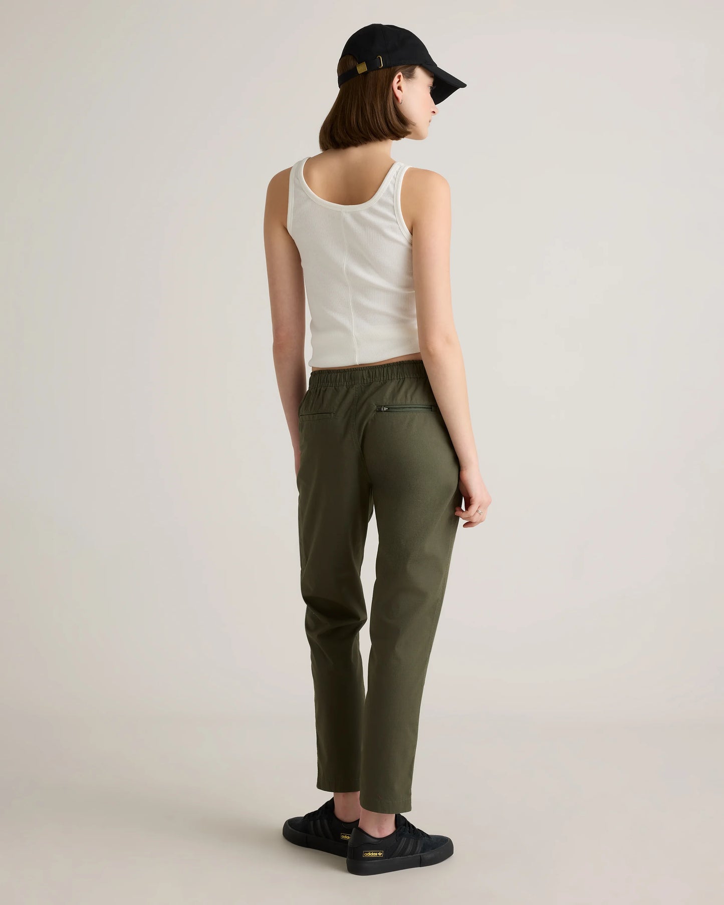 Organic Stretch Ripstop Straight Pants - XS / Steel