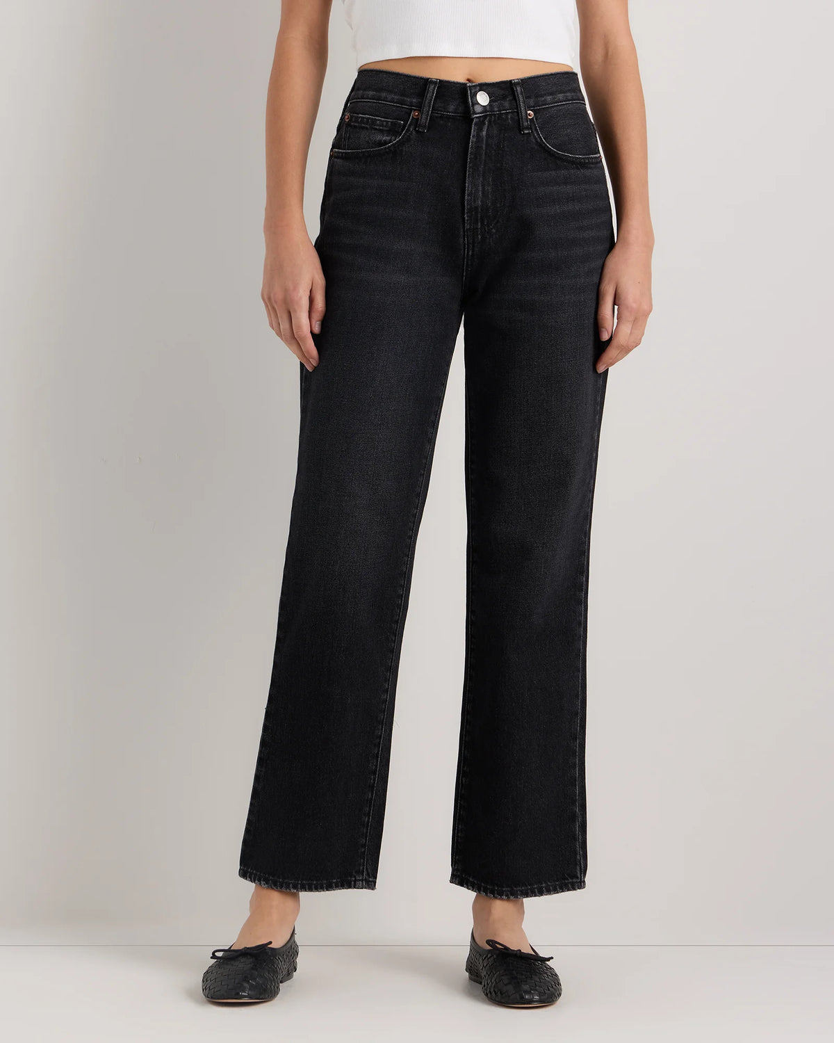 Bella Rigid Straight Jeans - 24 / Powder Blue Raw Hem