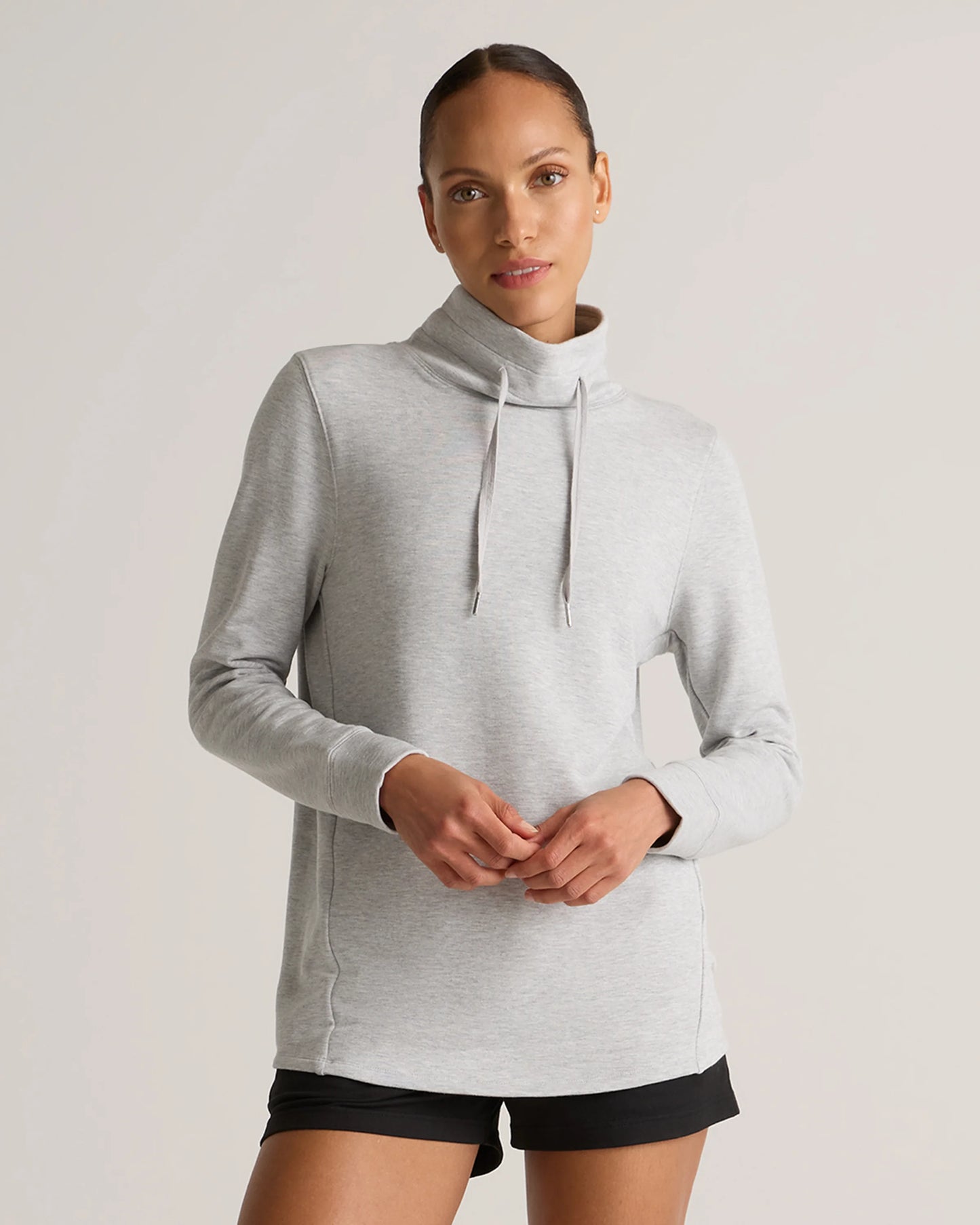 SuperSoft Fleece Mock Neck Pullover - XS / Navy