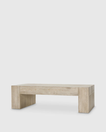 Reclaimed Oak Waterfall Coffee Table - 60" / Weathered Oak