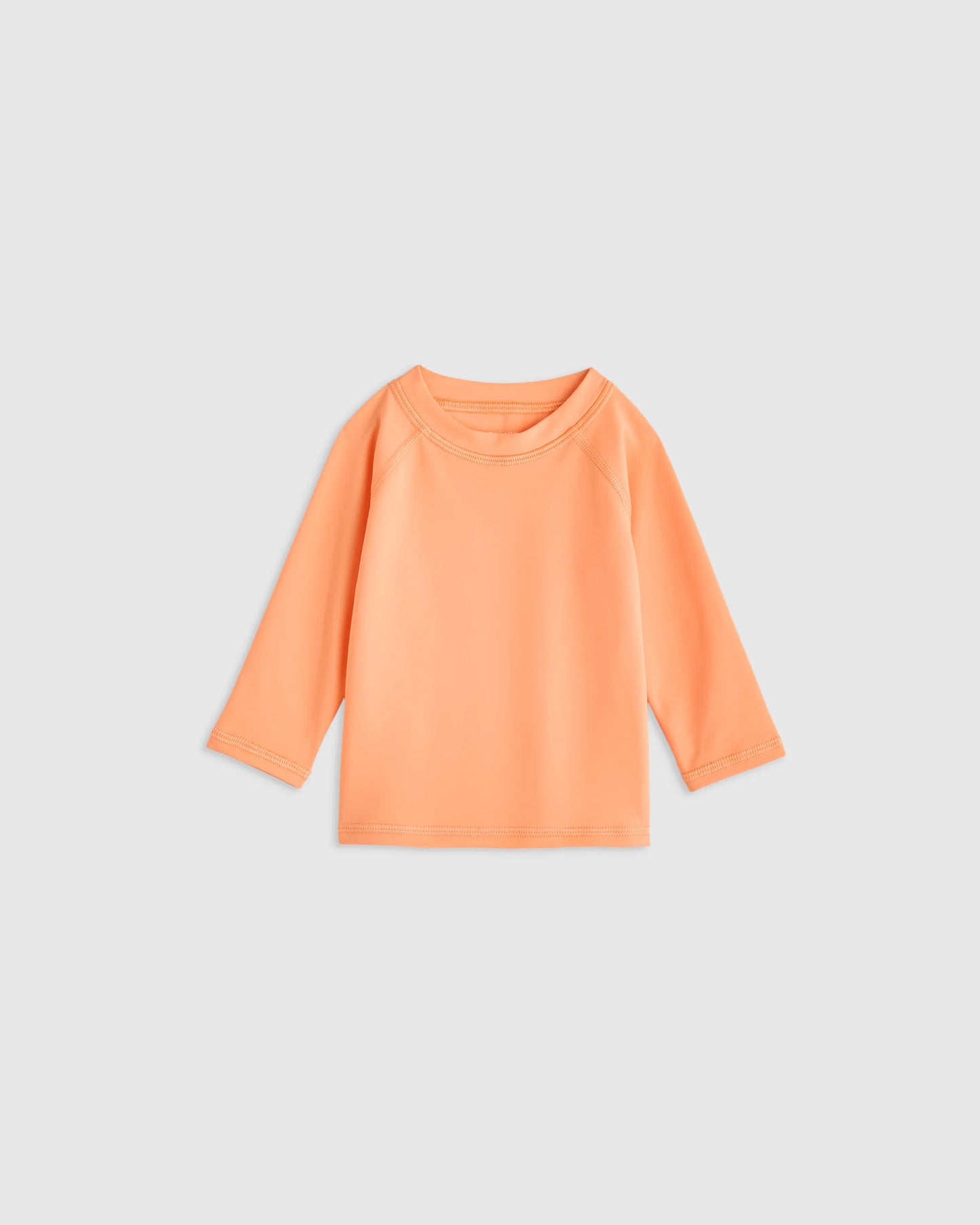 Long Sleeve Raglan Rash Guard - 6-9M / Island Aqua
