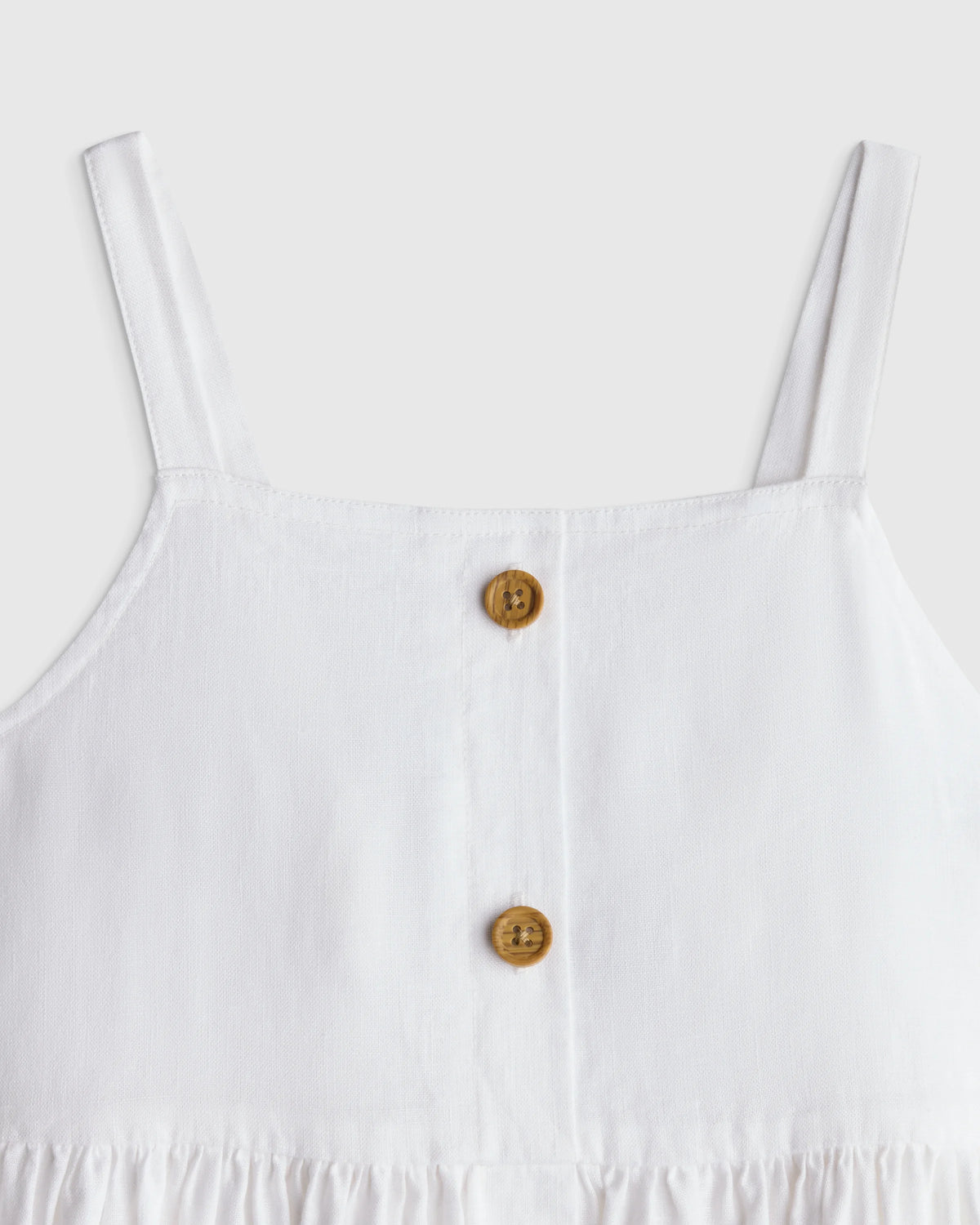 Girls Sleeveless 100% Linen Dress - 6 / Orchid Palms