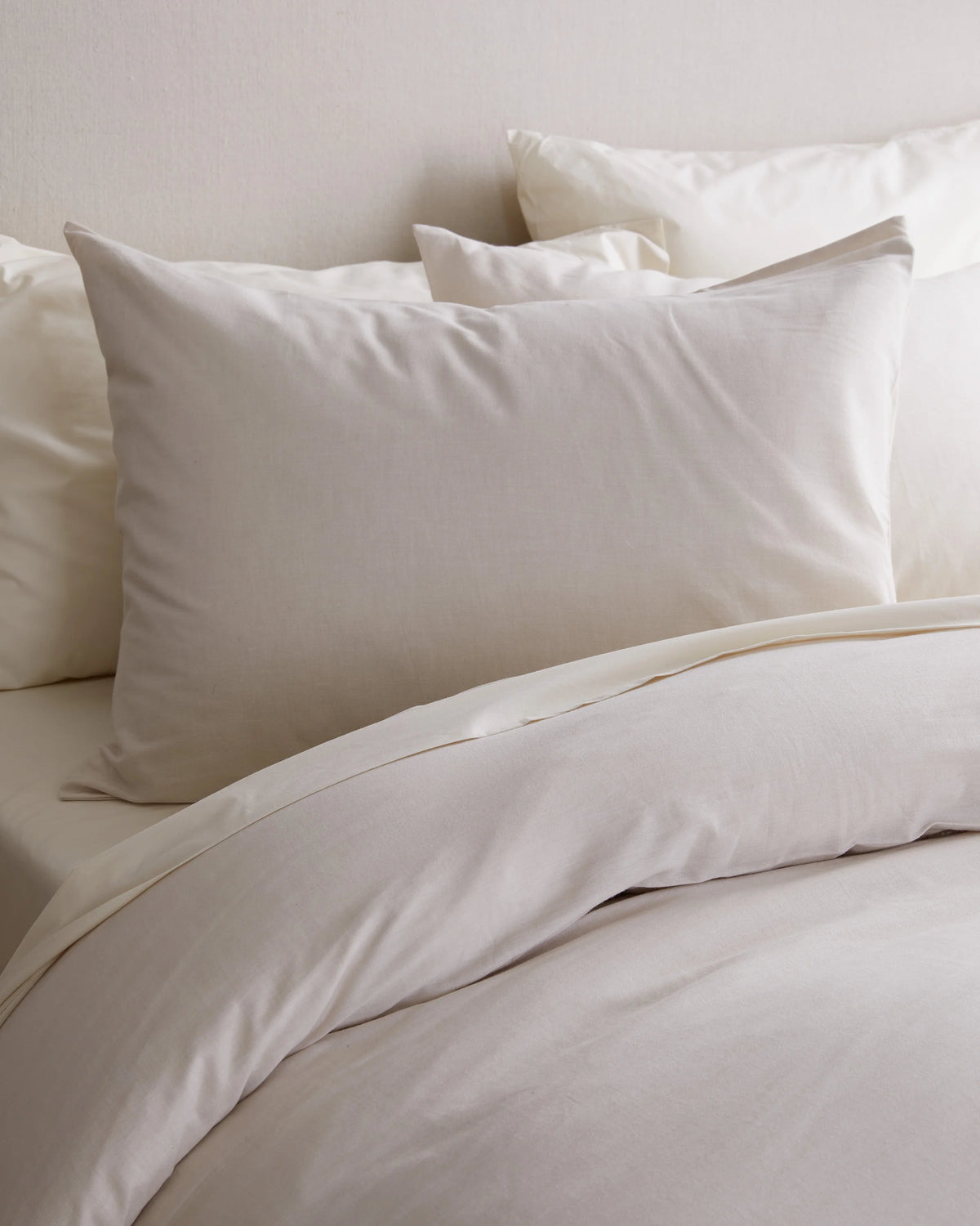 Mongolian Cashmere Cotton Duvet Cover Set - Twin / Natural