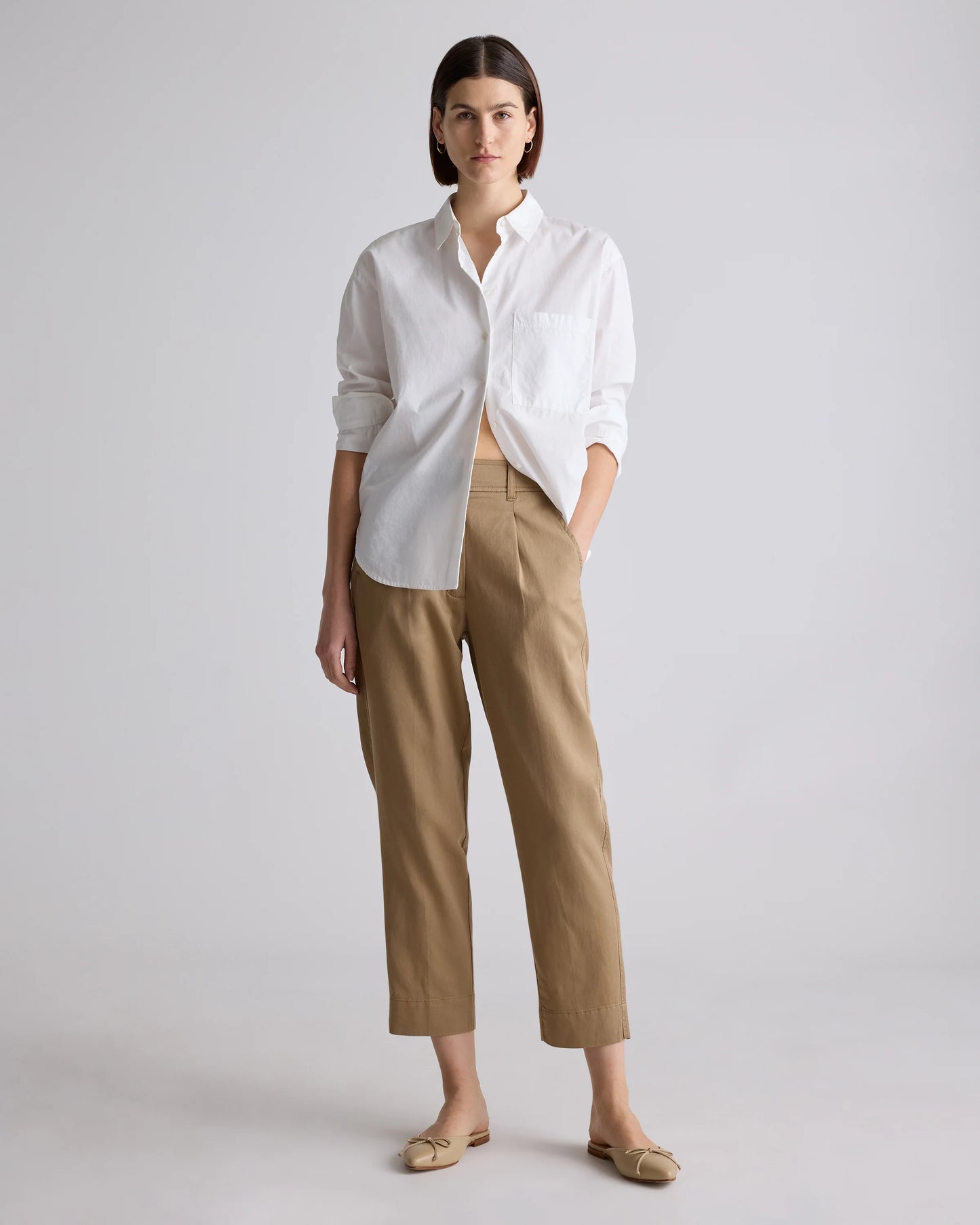 Drapey Twill Tapered Trouser - 0 / True Black
