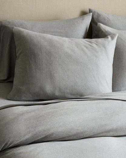 Organic Jersey Duvet Cover Set - Twin / Light Blue