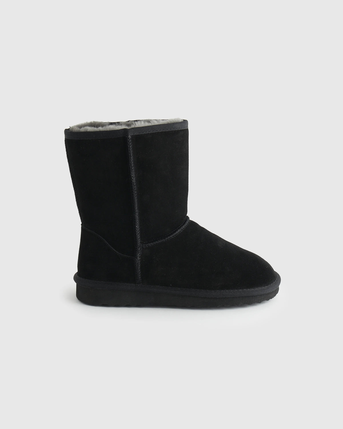 Australian Shearling Mid-Calf Boot - 6 / True Black