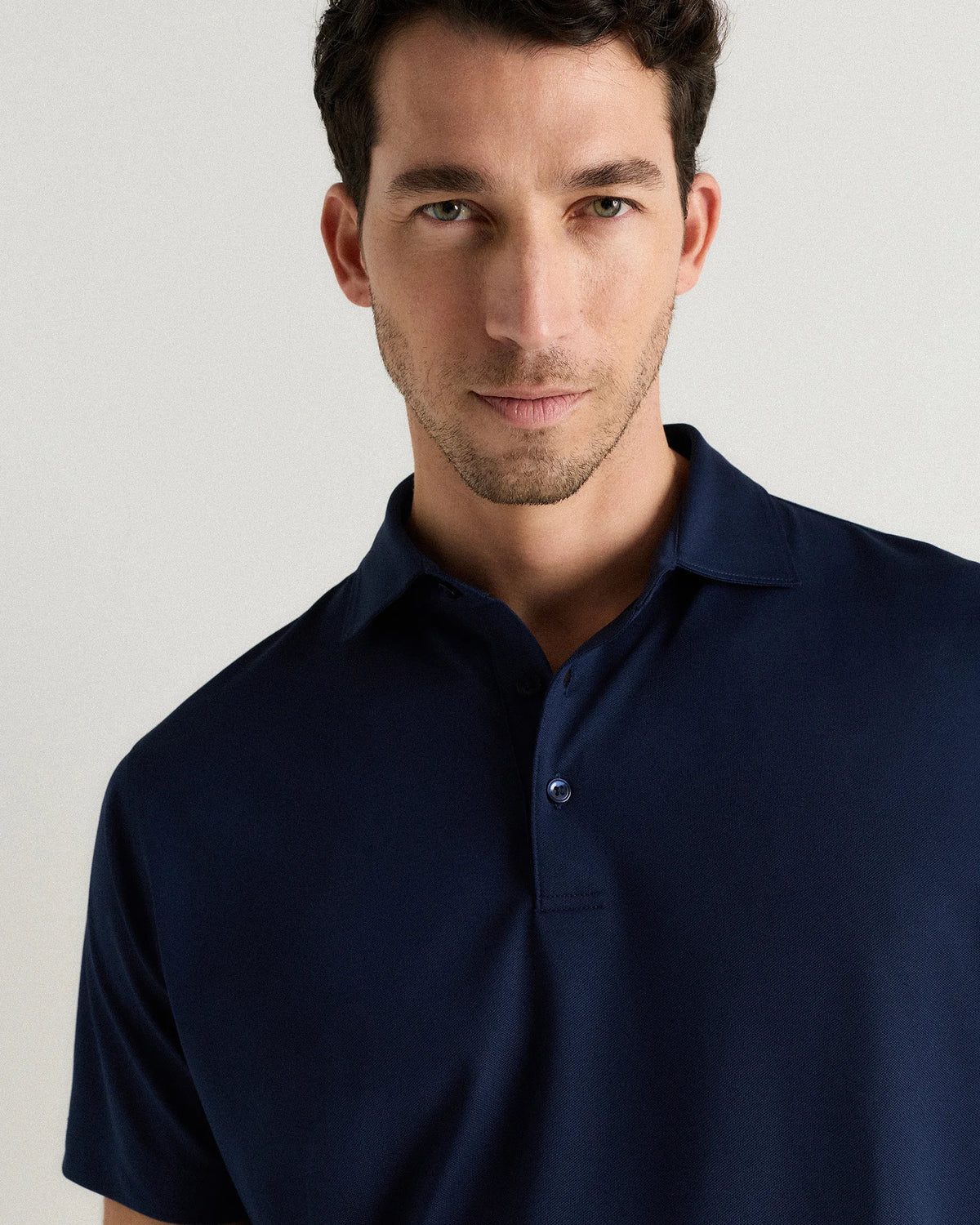 Performance Mesh Golf Polo - S / Navy