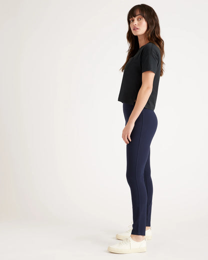 Ultra-Stretch Ponte Skinny Pants - XS / Black