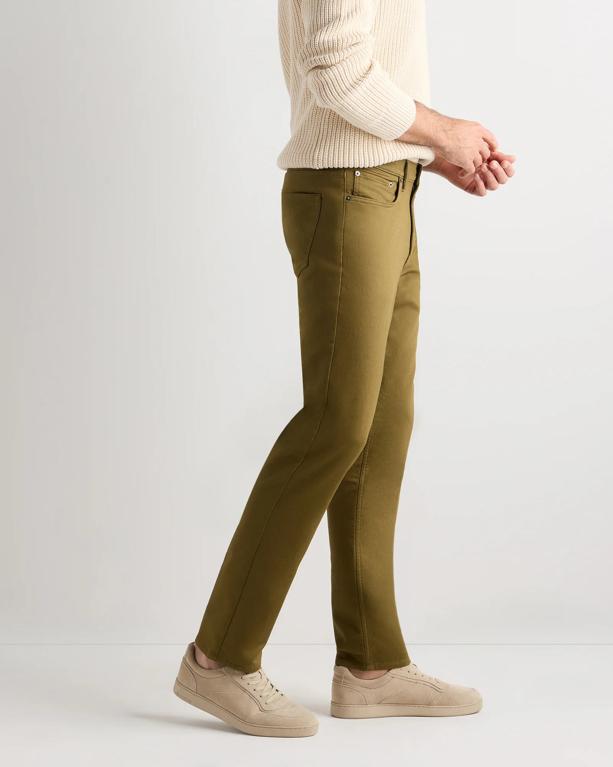 Comfort Stretch Traveler 5-Pocket Pants - Straight - 28X30 / Military Olive
