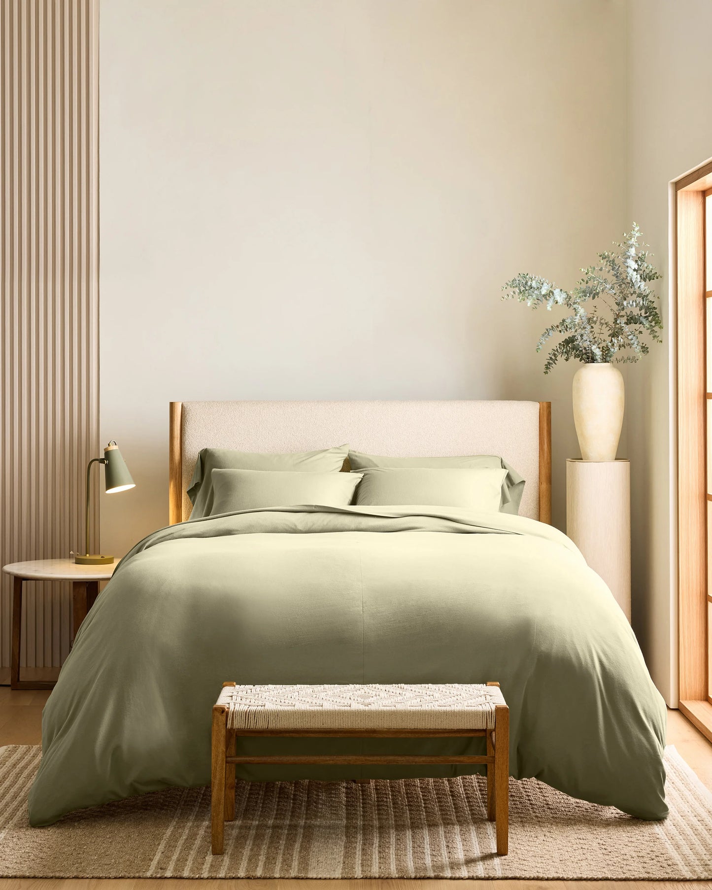Organic Jersey Duvet Cover - Twin / Light Blue