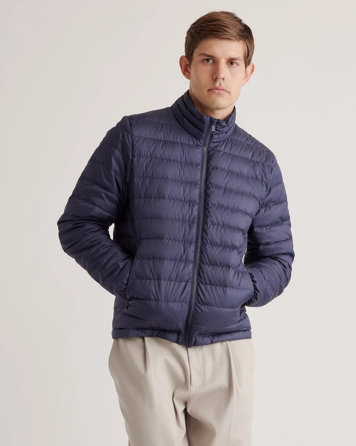 Lightweight Down Packable Puffer Jacket - XS / Overcast Grey