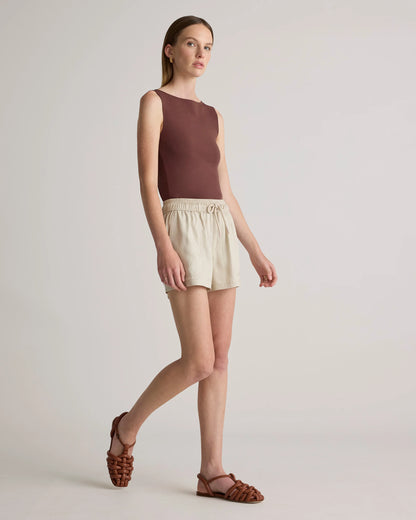 Vintage Wash Tencel Utility Shorts - XS / Moonstone Blue