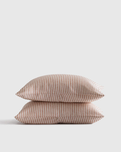 European Linen Sham Set - Standard / White