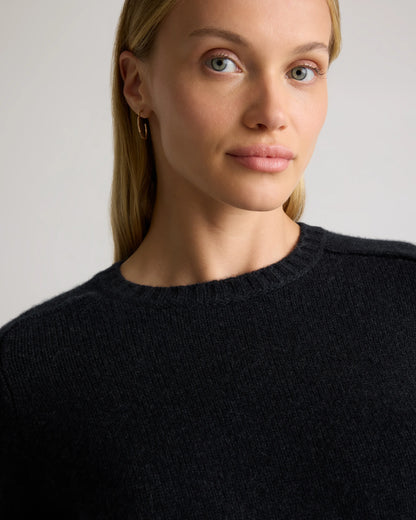 Luxe Baby Cashmere Crewneck Sweater - XS / Creamy Cortado