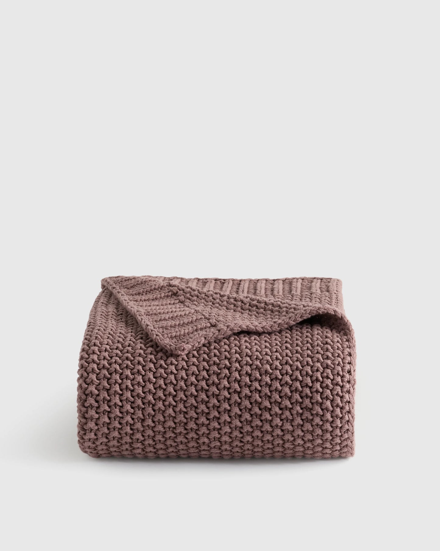 Cotton Fisherman Throw - 50x60 / Espresso