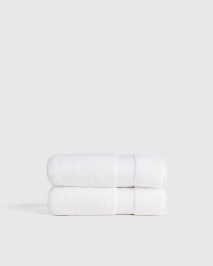 Turkish Ultra Plush Bath Towel (Set of 2) - One Size / White
