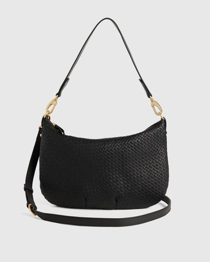 Sloane Handwoven Shoulder Bag - One Size / Cognac