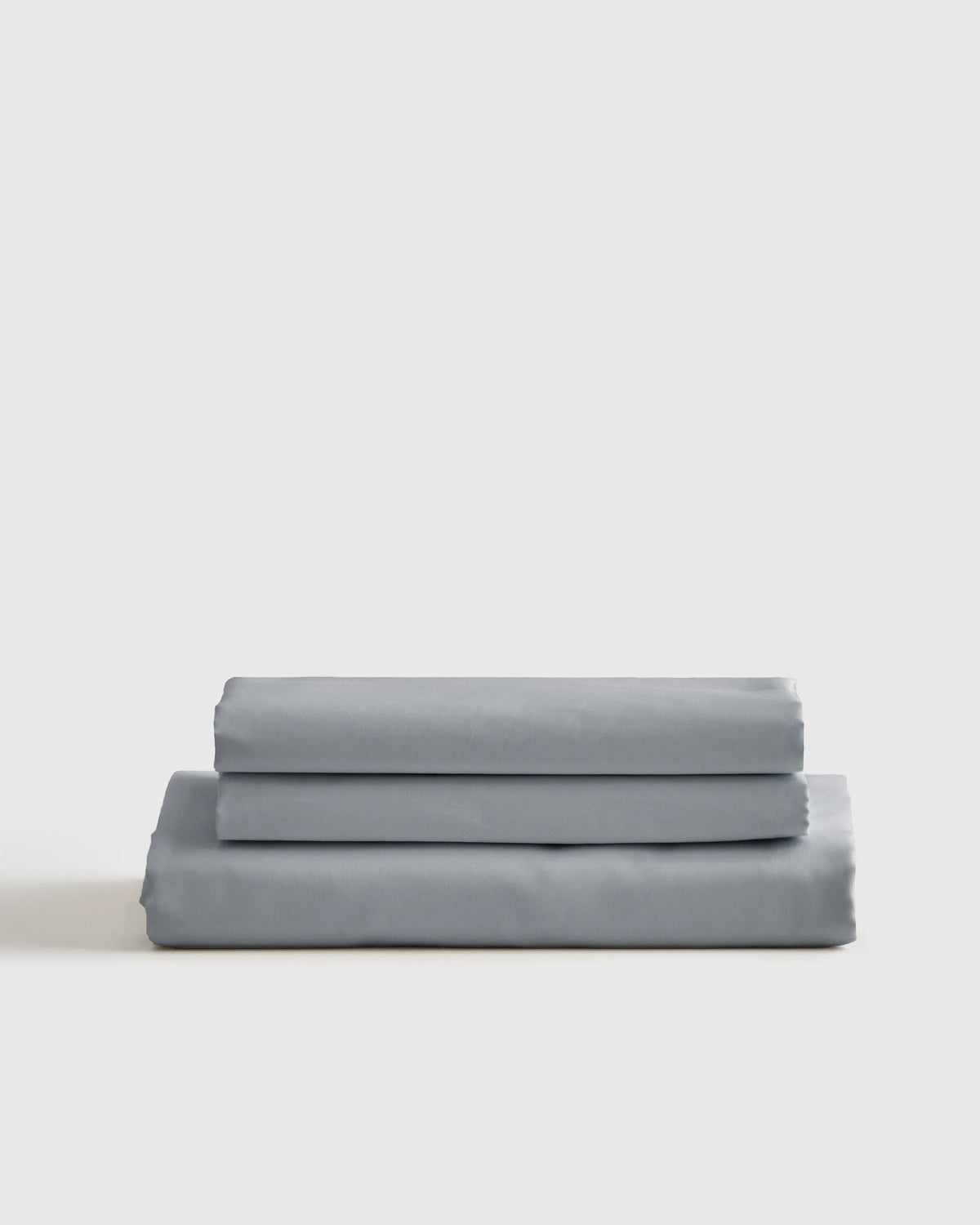 Luxury Organic Sateen Fitted Sheet Set - Cal King / Light Blue