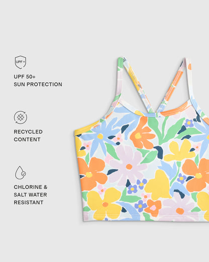 Tankini Swimsuit - 6 / Soft Ditsy Floral