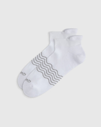 Everyday Cotton Solid Ankle Socks (4-pack) - S / White
