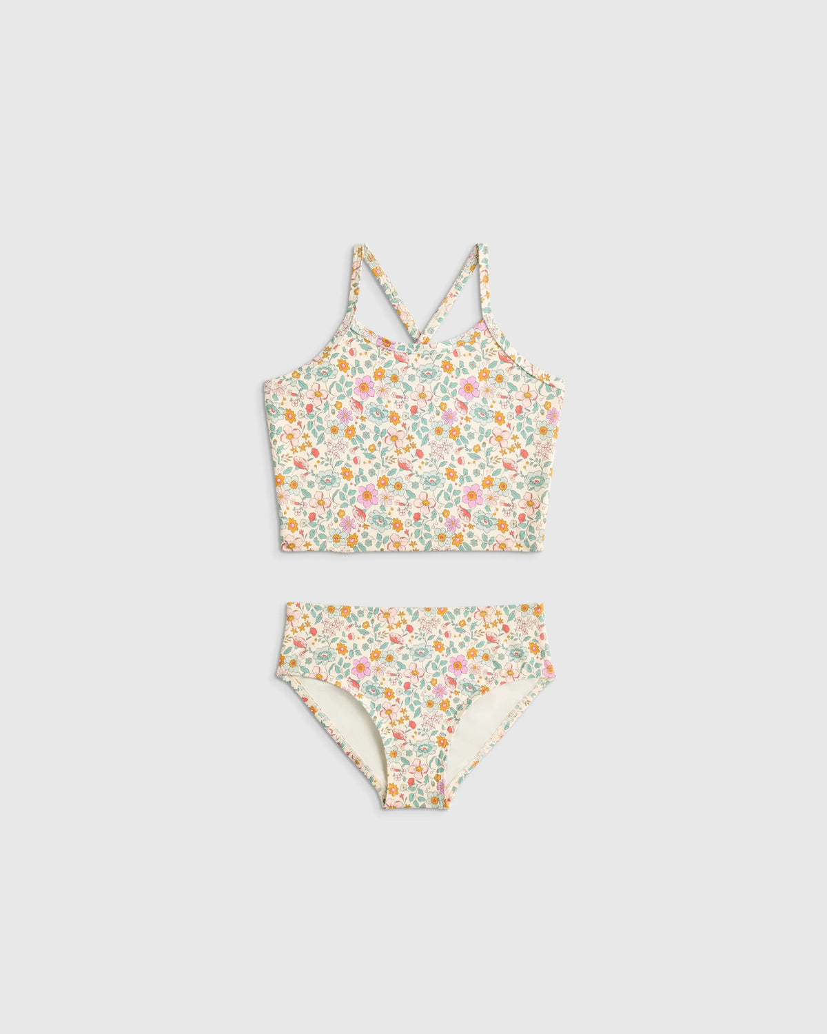 Tankini Swimsuit - 6 / Soft Ditsy Floral