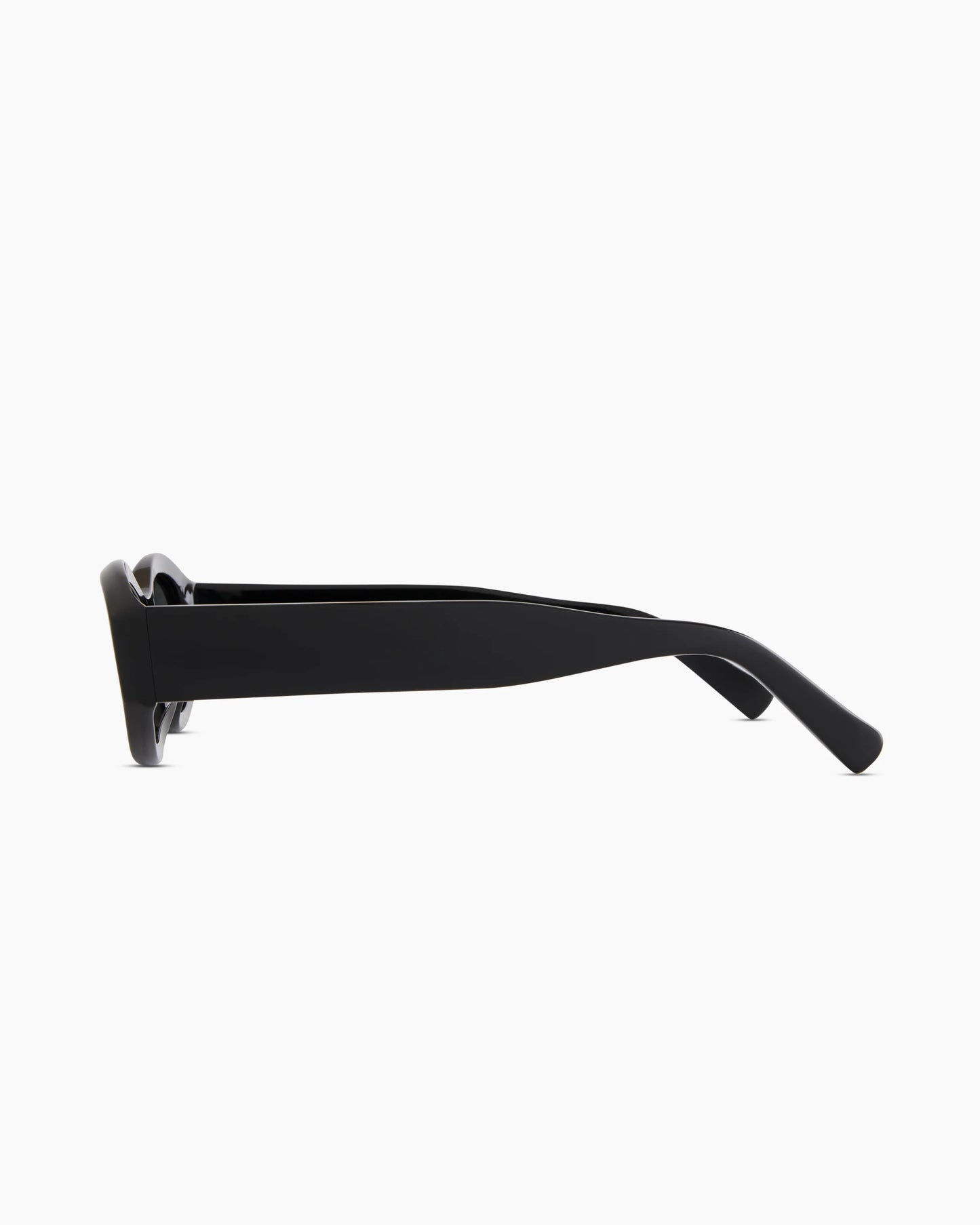 Milan Polarized Acetate Sunglasses - One Size / Black with Grey lens