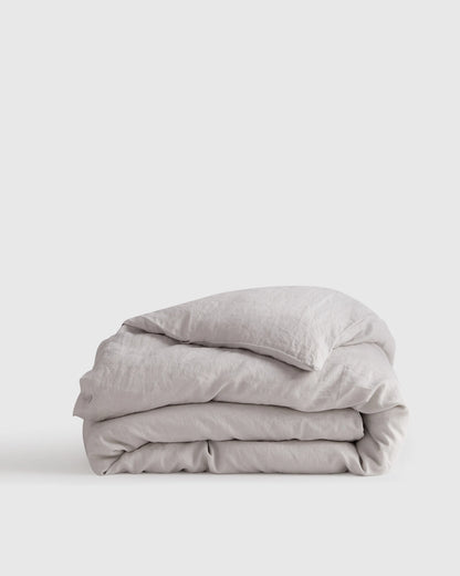 European Linen Duvet Cover - Twin / Peach