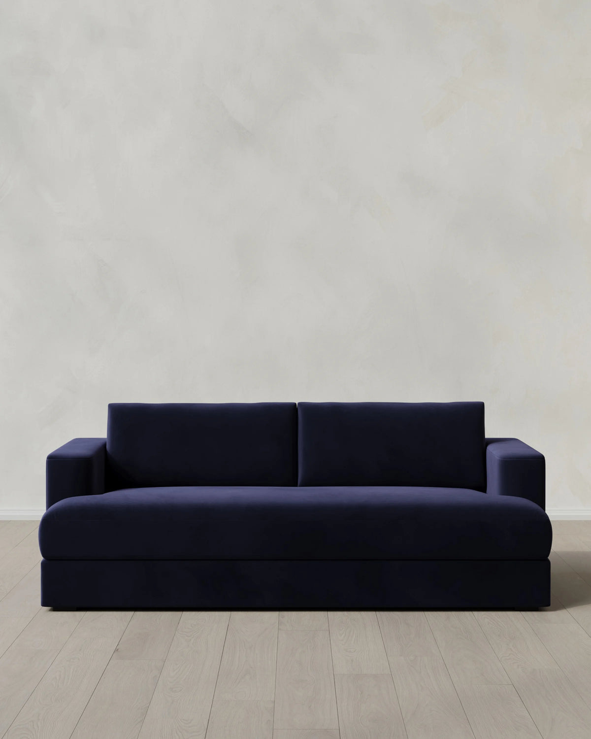 Sierra Curved Arm Sofa in Performance Velvet - 7ft / Sable