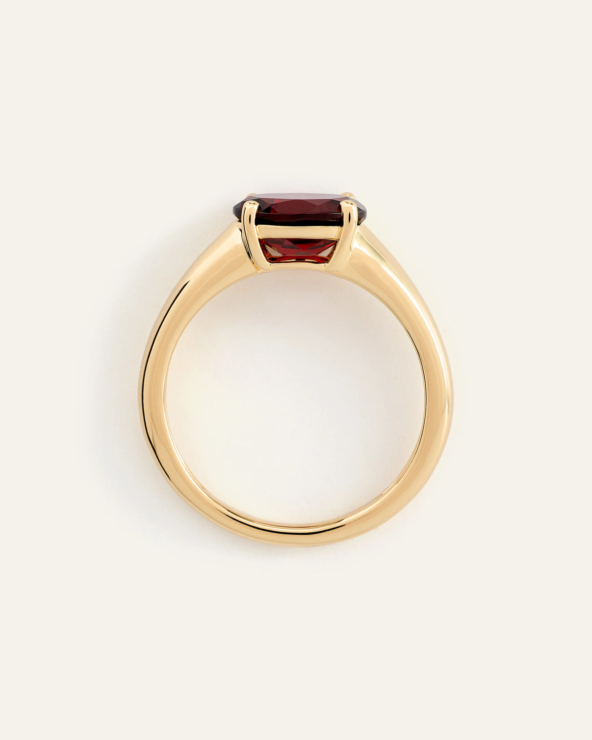 14K Gold Gemstone Vintage Inspired Ring - 4 / Yellow Gold