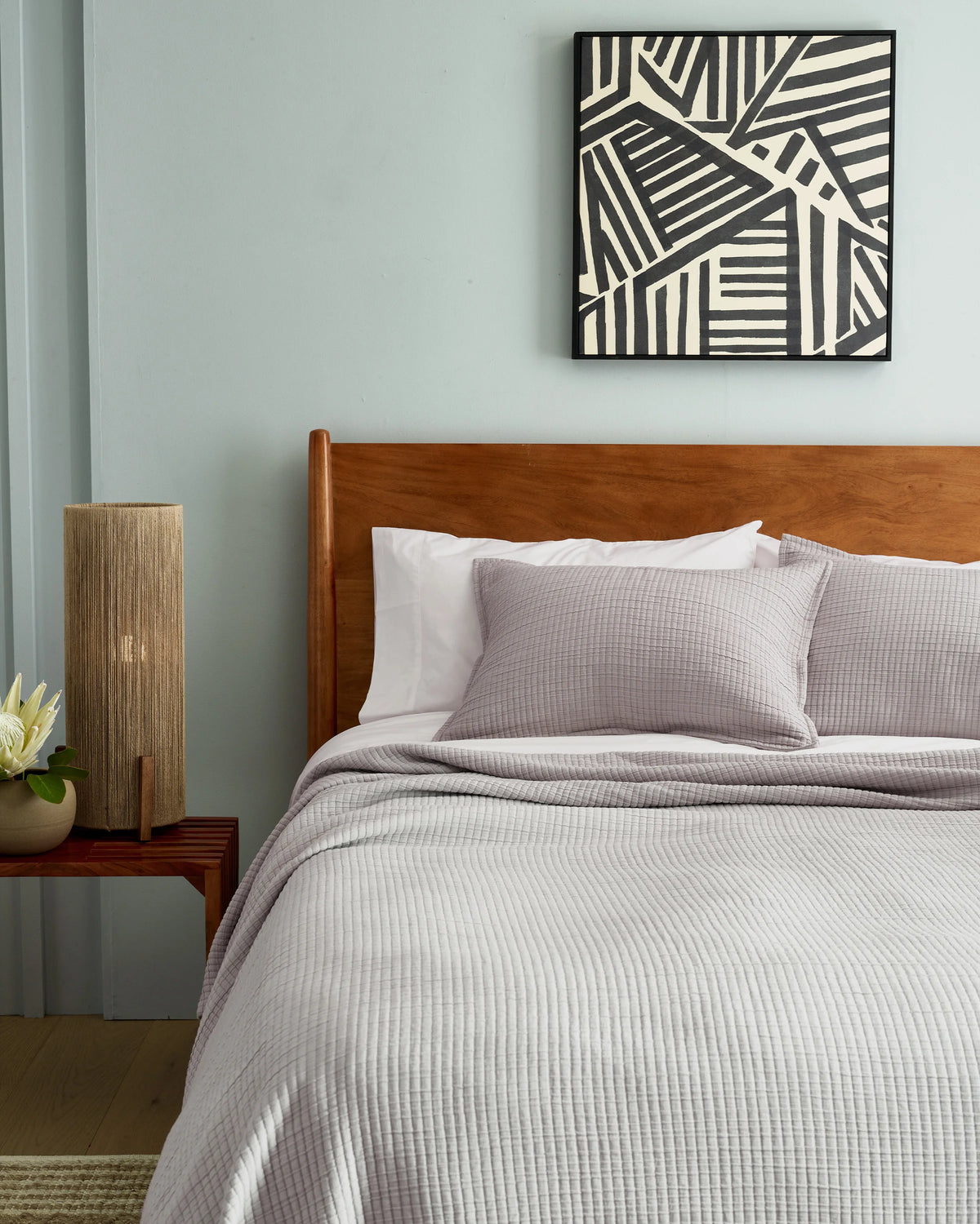 Organic Ribbed Cotton Shams - Standard / Toffee