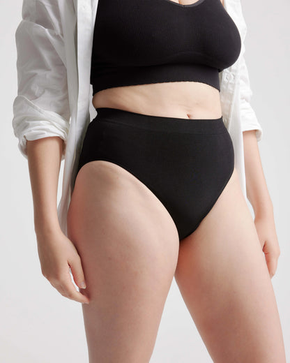 Smoothing Comfort High-Waisted Brief (6-Pack) - XS / Cocoa