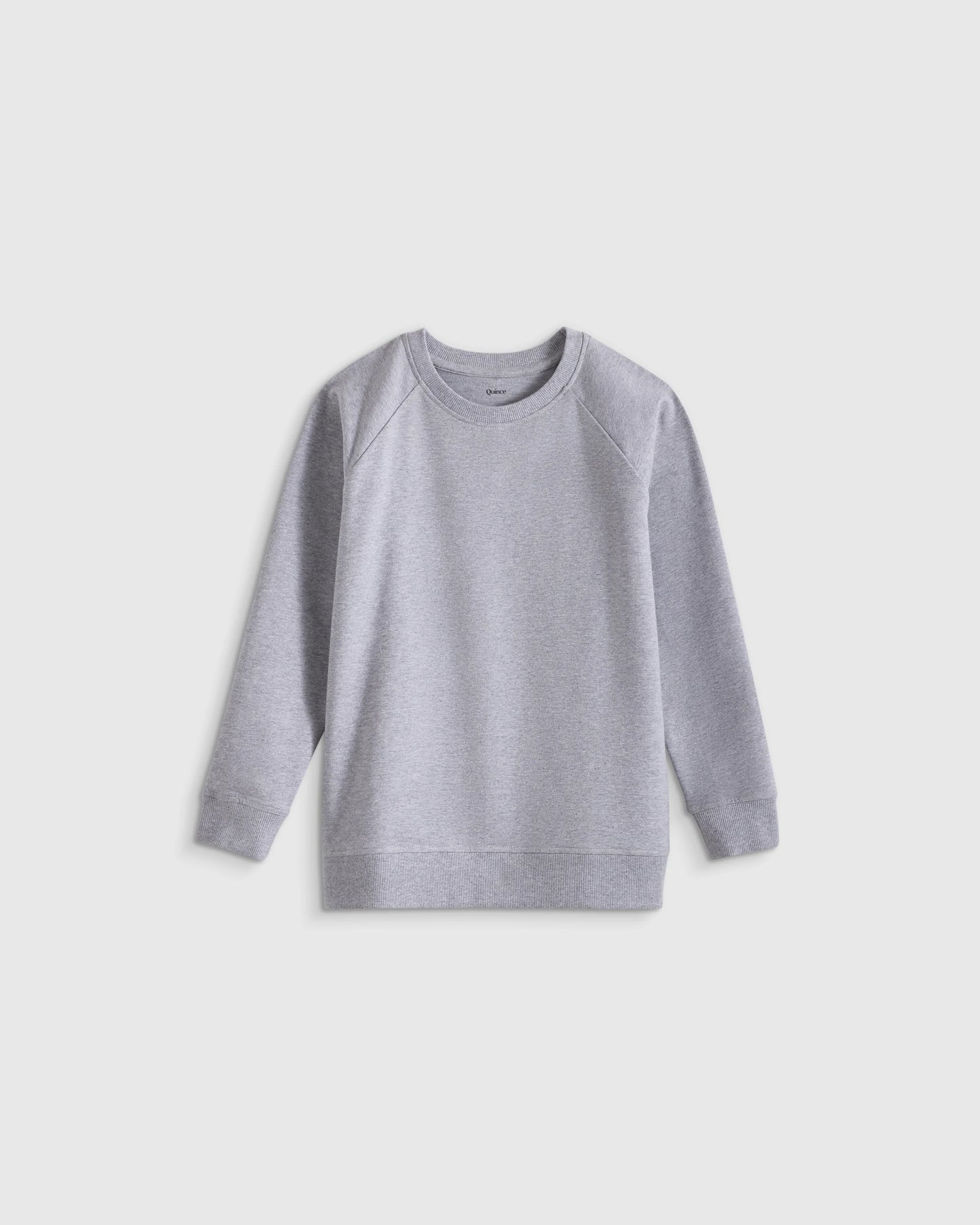 Organic Cotton French Terry Crew Neck Sweatshirt - 2T / Heart Graphic