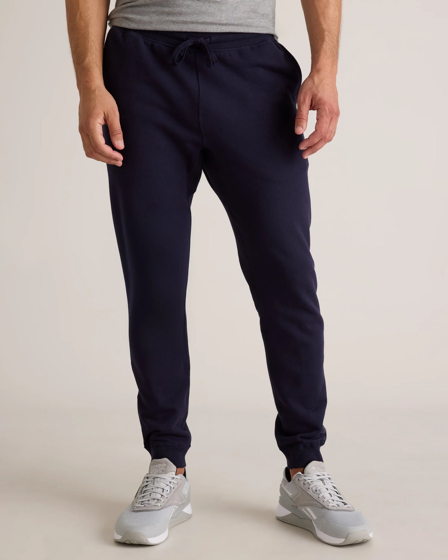 Organic Midweight French Terry Slim Joggers - XS / Light Heather Grey