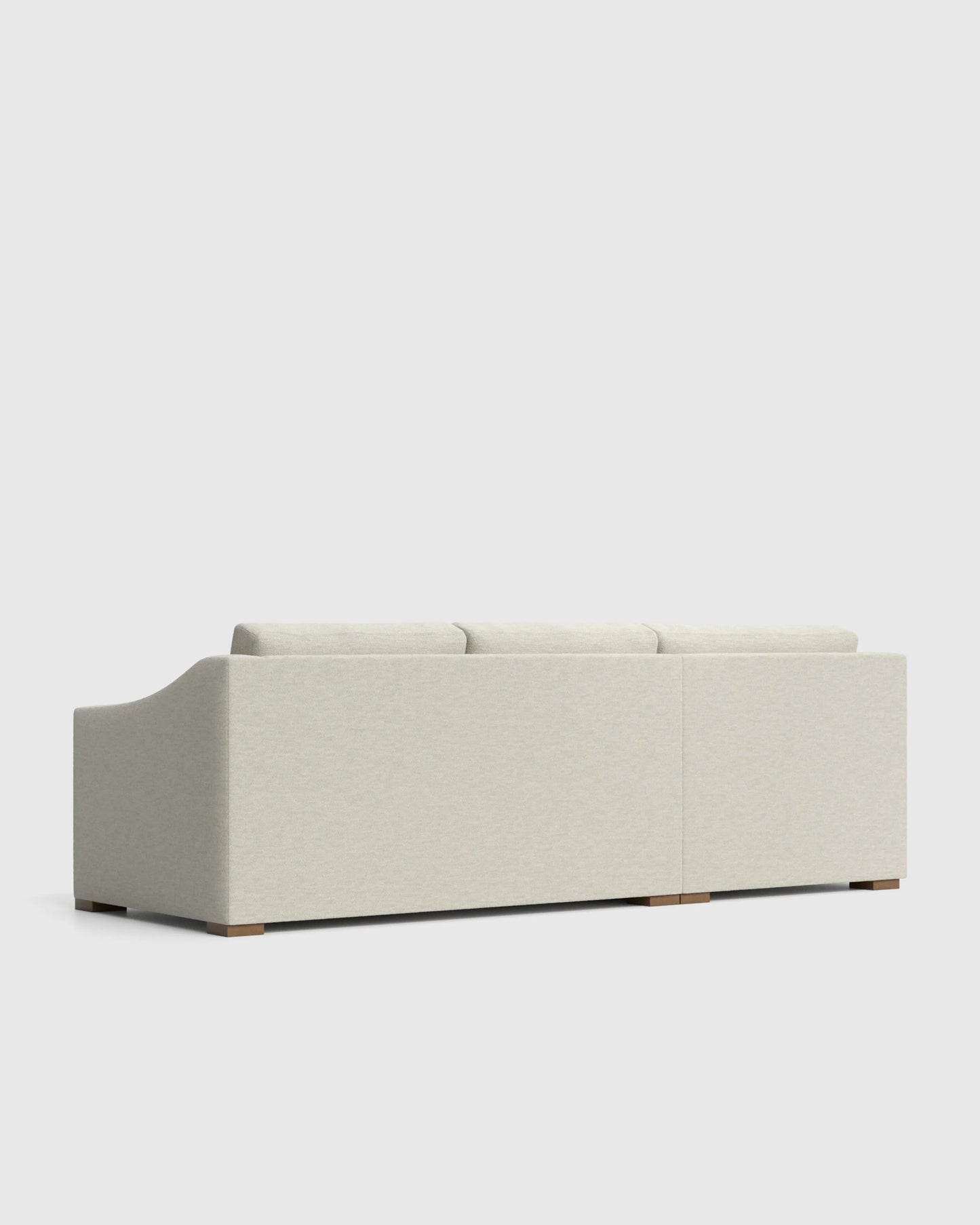 Hollis Slope Arm L Sectional in Performance Basketweave - 110x110 / Flax