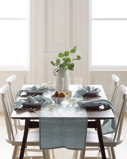 European Linen Table Runner - One Size / Mint