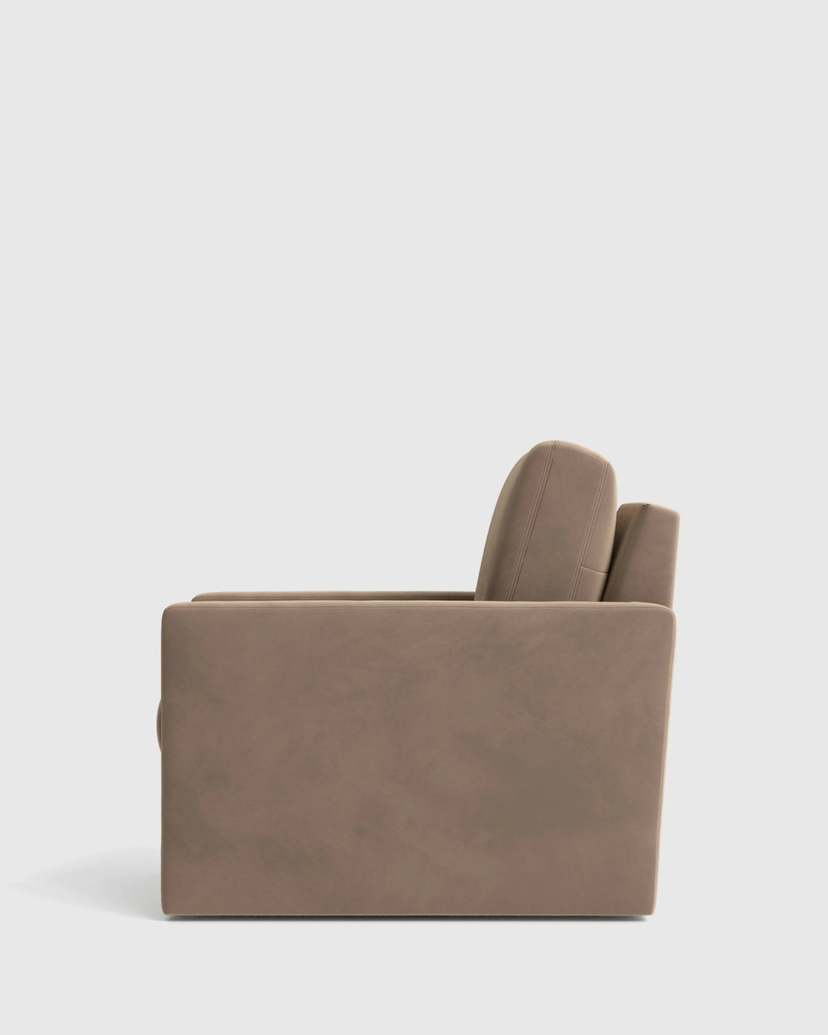 Brennan Swivel Chair in Performance Velvet - 32" / Rust