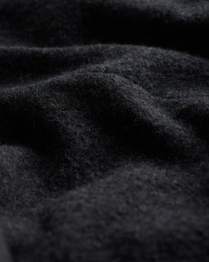 Boiled Wool Cashmere Blazer - S / Heather Charcoal