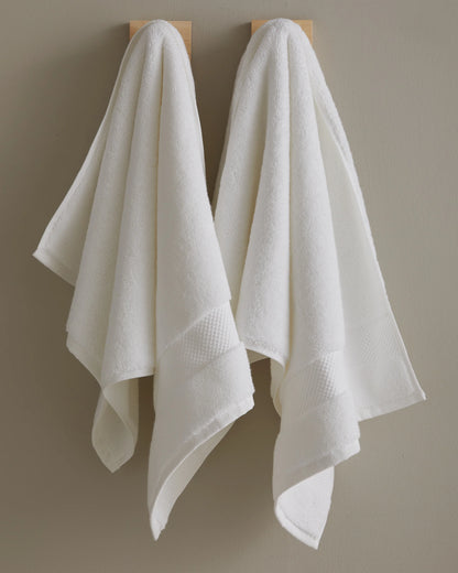 Turkish Ultra Plush Hand Towel (Set of 2) - One Size / White